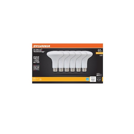 Sylvania Sylvania Truwave BR30 E26 (Medium) LED Bulb Soft White 65 Watt Equivalence 6 pk 41328